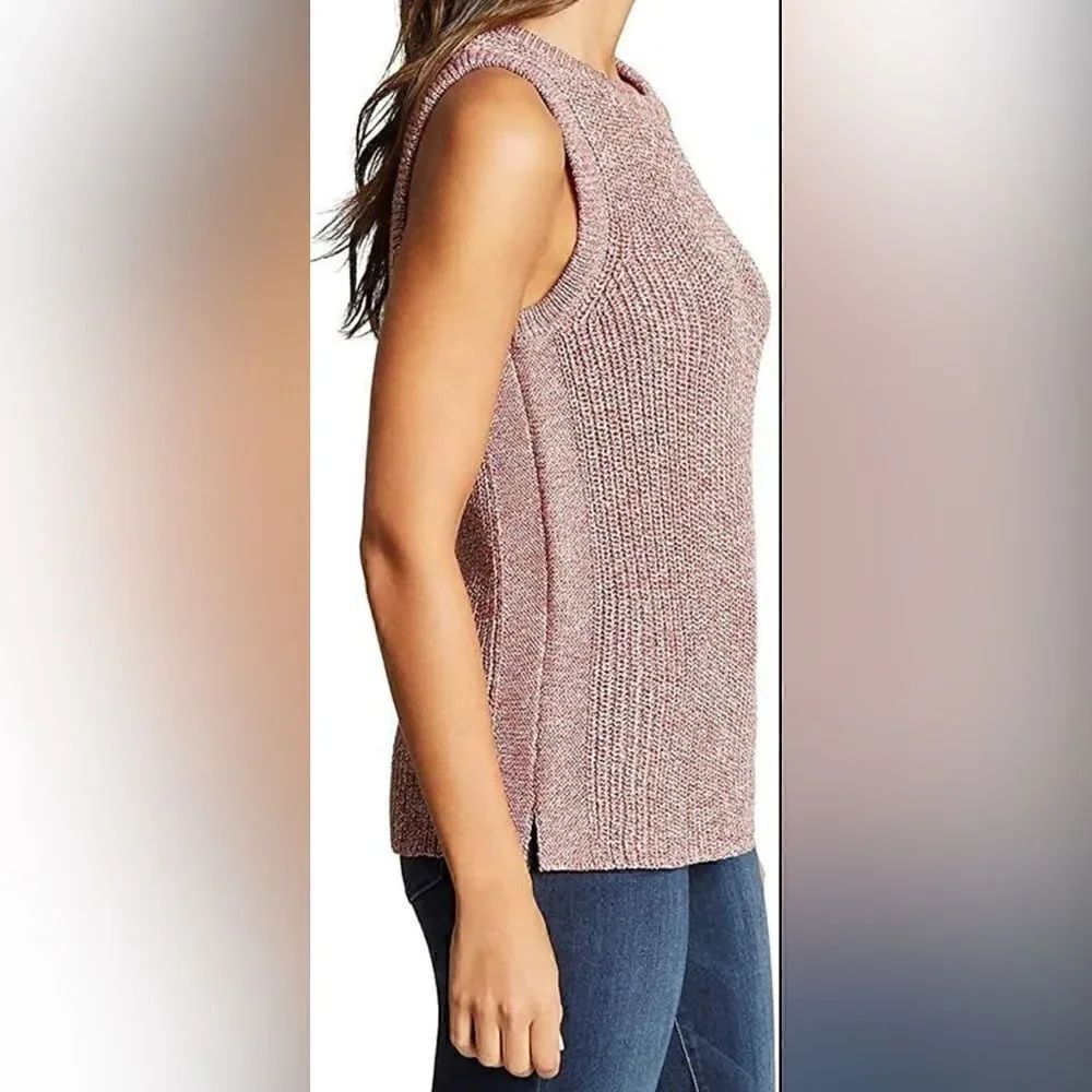 Ella Moss rubbed knit sleeveless sweater tank size small nwt